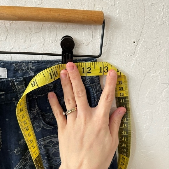 We Wore What The Icon Jean Night Sky Paisley Navy Blue Size 24 - Picture 11 of 12